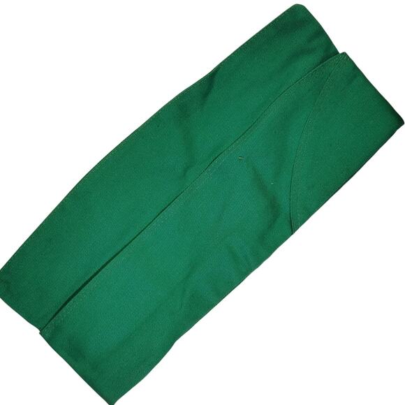 Vintage Bright Green Garrison Cap – Size 7-1/8, Untagged - Picture 2 of 5